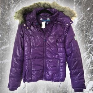 Aeropostal Purple Puffer Coat
